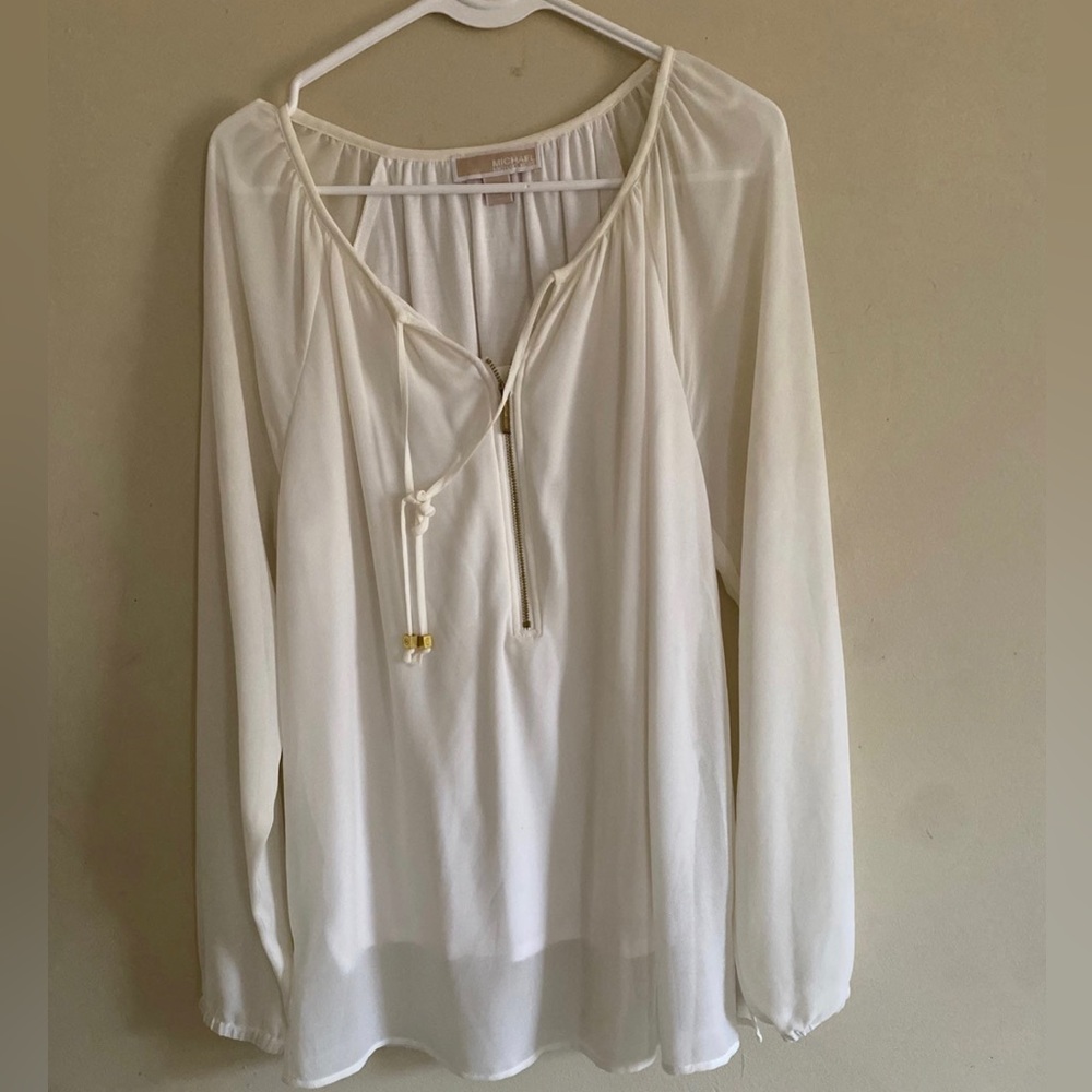 Michael Kors Cold Shoulder Blouse,size M C